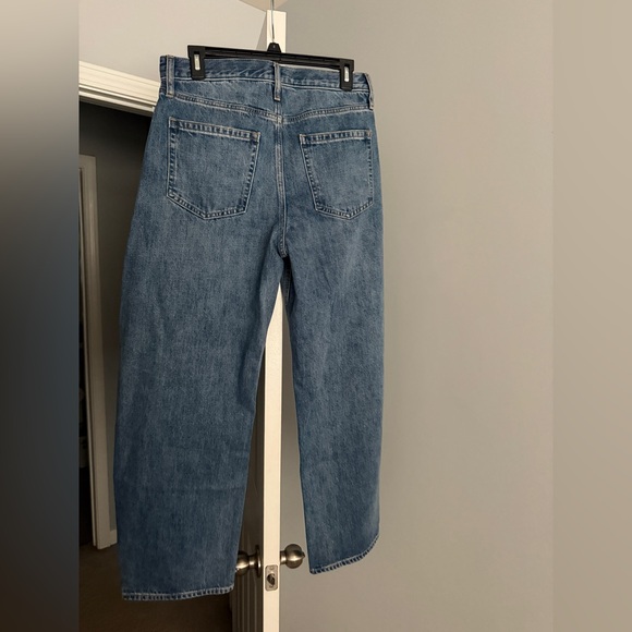 NWT GAP BARREL JEANS - medium denim size 28 - Picture 6 of 7